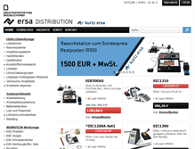 Tablet Screenshot of ersa-shop.com
